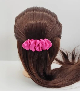 Spona do vlasů Scrunchie fuchsiová